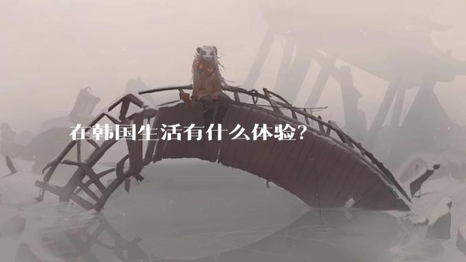 在韩国生活有什么体验？